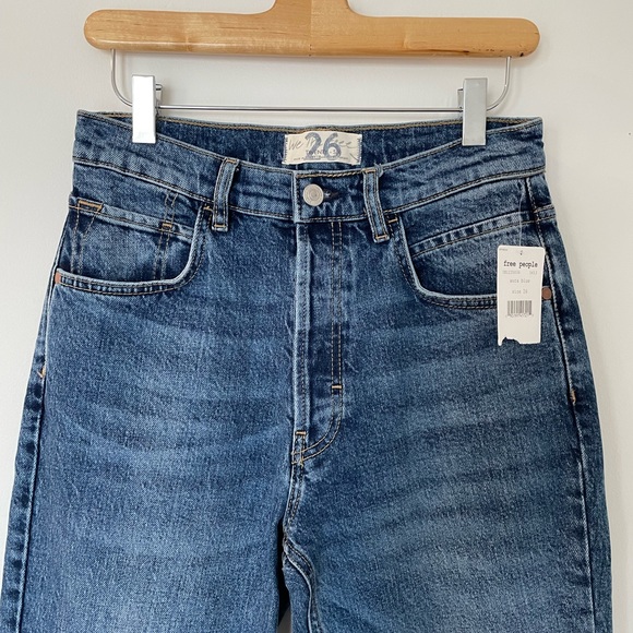 Free people French Girl Flare Jean in Aura Blue - Picture 9 of 11